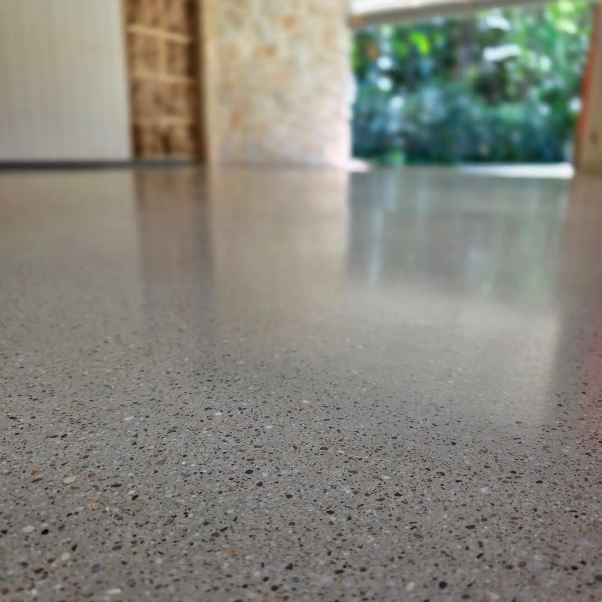Avalon Beach residential custom terrazzo floor - main view