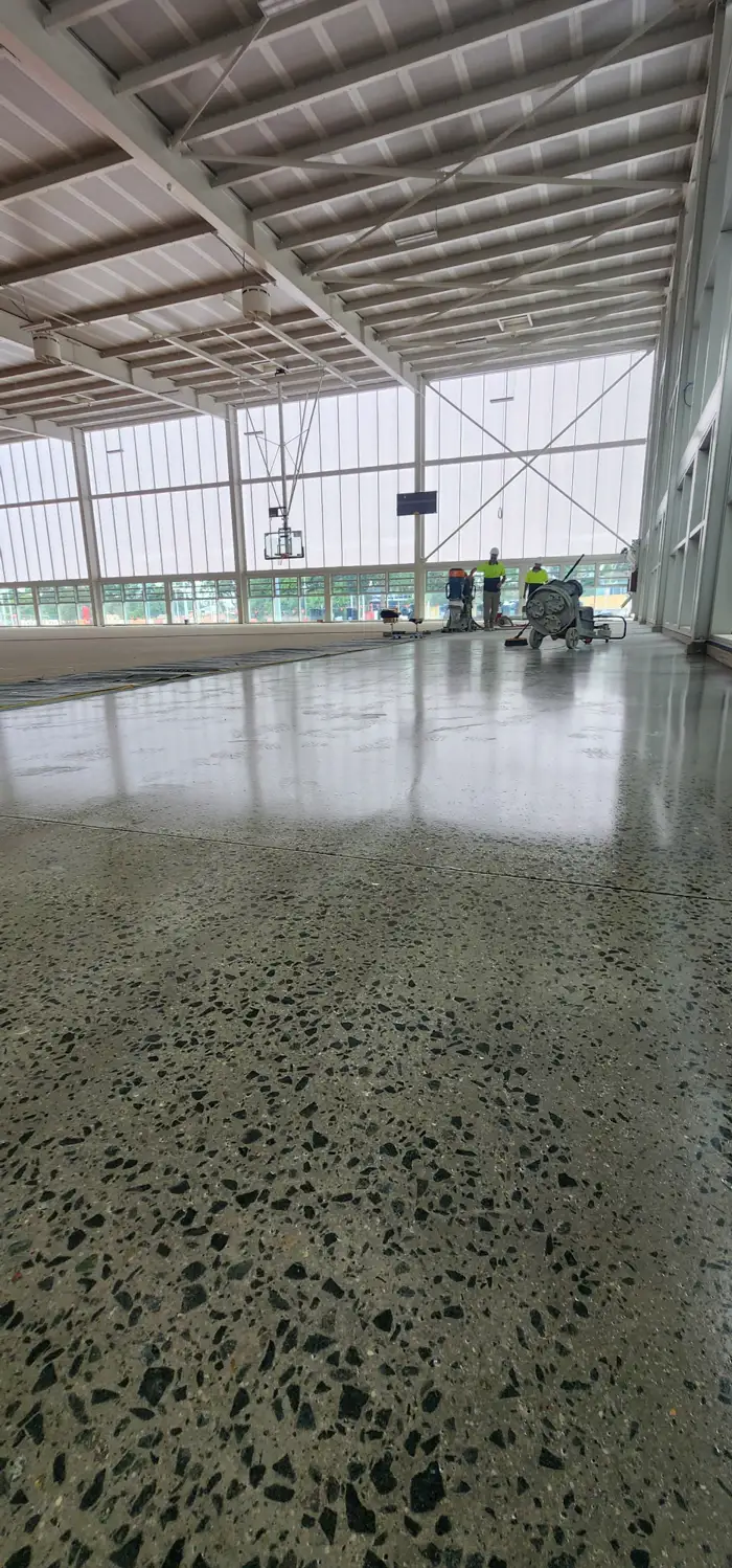 Sealed concrete floor running through a West Ryde facility